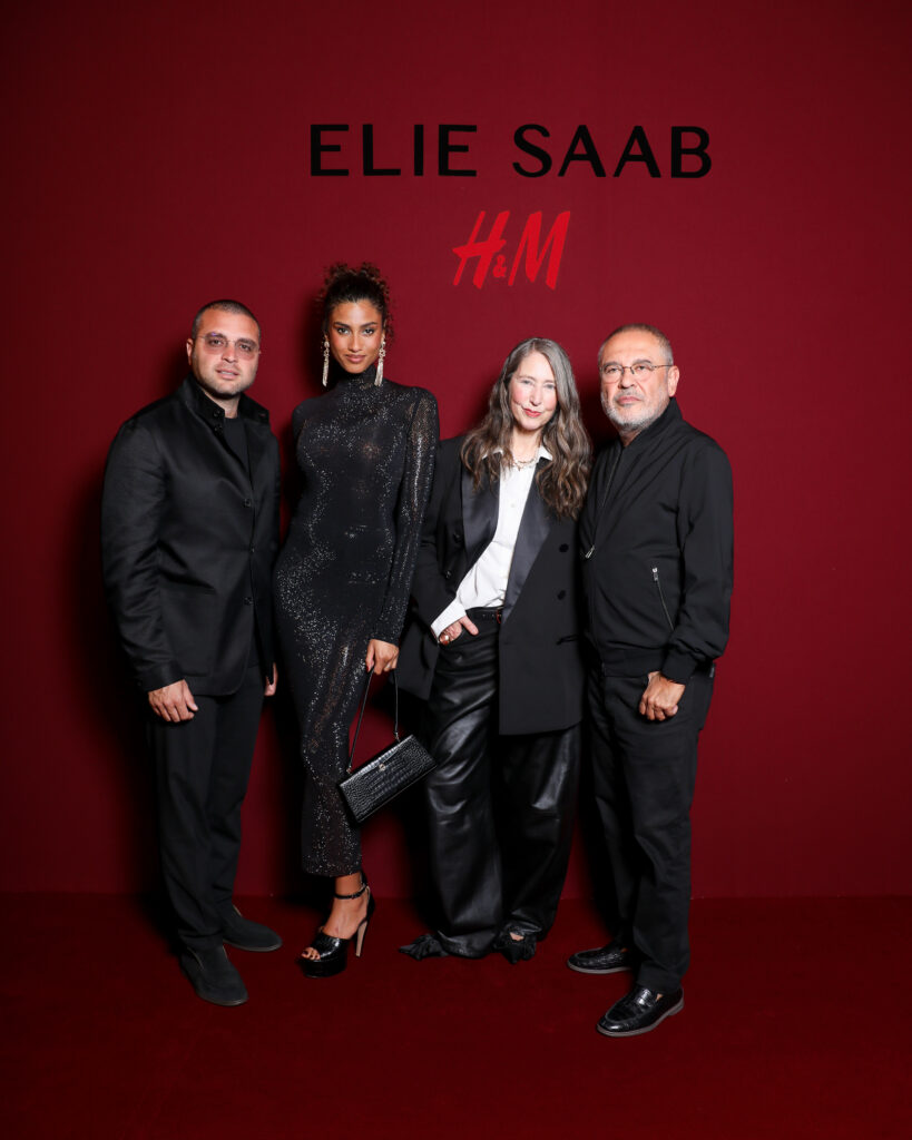 Elie Saab et H&M : une robe de mariée dévoilée en musique au Palais Brongniart 31 Mr Elie DSaab Jr Imaan Hammam Ann Sofie Johansson Mr Elie Saab