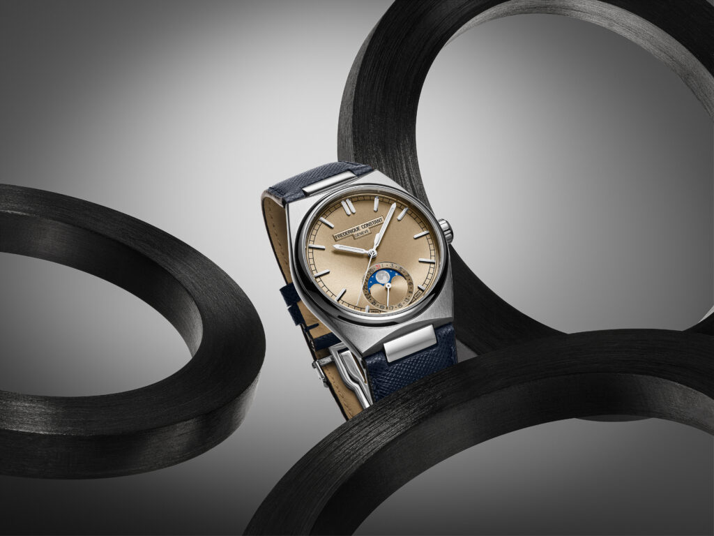 Frederique Constant loge la lune dans un boîtier sport-chic 37 PR FC 716RG3NH6 SD
