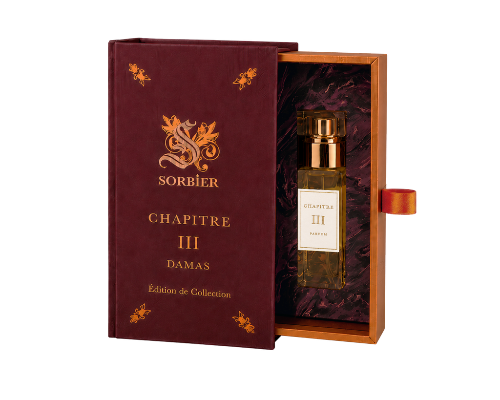 Sorbier Parfums : l'œillet comme option quand la rose ne suffit plus 28 SORBIER CHAPITRE III DAMAS COFFRET 10ML