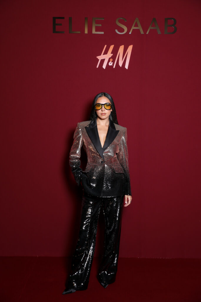 Elie Saab et H&M : une robe de mariée dévoilée en musique au Palais Brongniart 33 Salma Abu Deif2