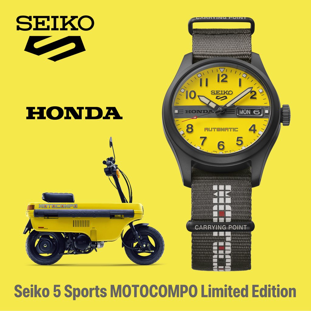 Seiko 5 Sports Honda Motocompo : mécanique de poche et design 1981 25 Seiko 5 Sports MOTOCOMPO Limited SQ