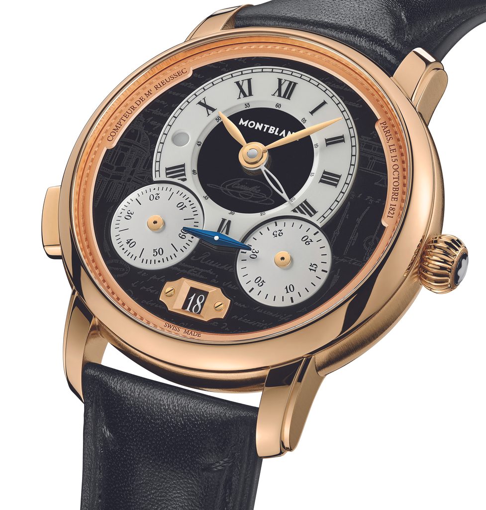 Montblanc Star Legacy Nicolas Rieussec : Chronographe Or Rose 25 Star Legacy Nicolas Rieussec Chronograph LE100 1