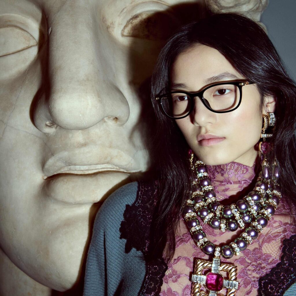 Valentino Eyewear, la statuaire romaine version lunettes 35 VGR FW26 visual preview 1080 × 10806