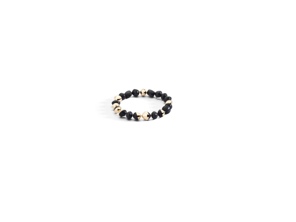 Vhernier Trottola : le jais noir fait tourner la toupie 32 VH0G1849CL255 TROTTOLA necklace rose gold and jet