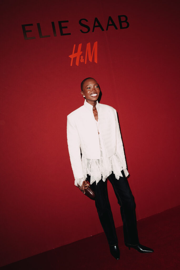 Elie Saab et H&M : une robe de mariée dévoilée en musique au Palais Brongniart 175 eliesaabhm event amina seck 02