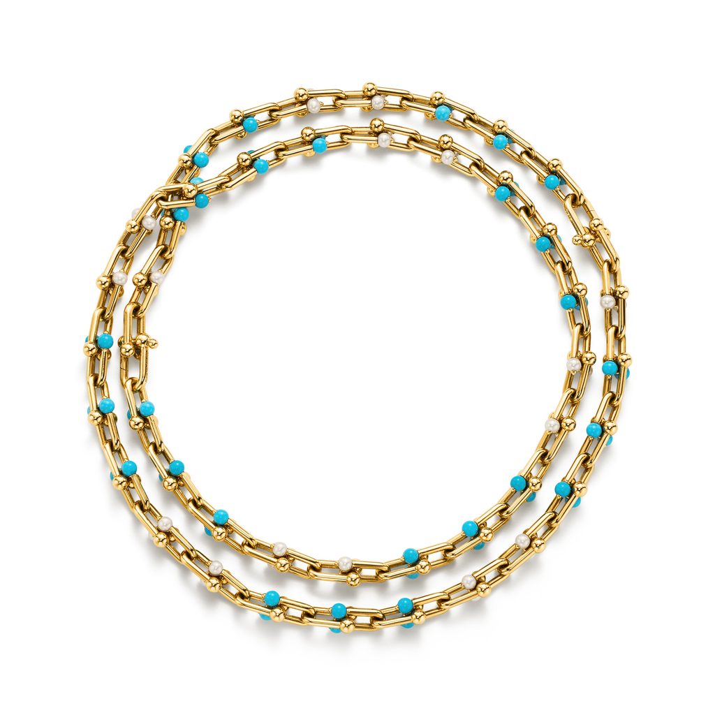 Tiffany & Co. glisse de la turquoise dans les maillons de HardWear 26 18Y TURQ PEARL NL HW 2 1