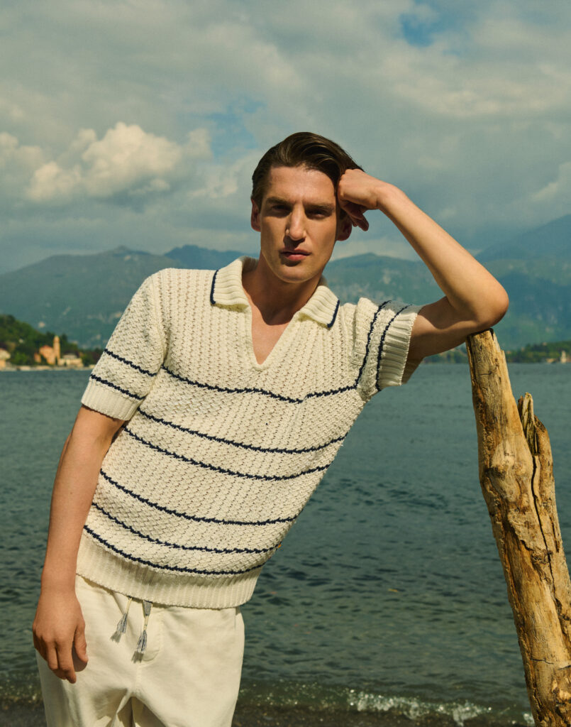 Orlebar Brown Cruise 2026 : le lac de Côme en soie, lin et maille 19 20260412 ORLEBAR BROWN LAKE COMO SHOT 47 081