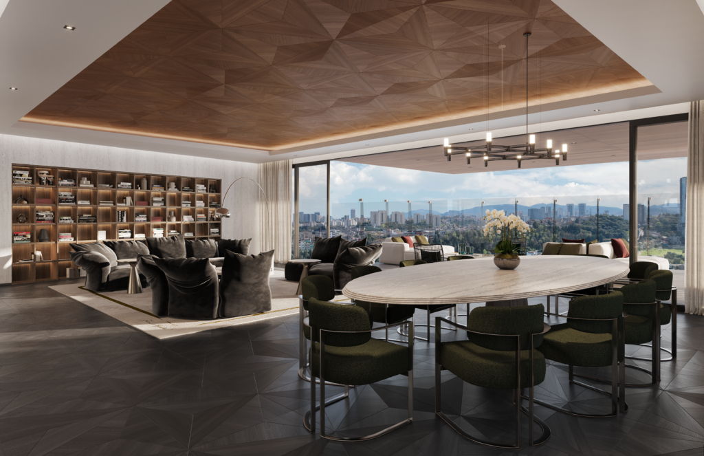 Karl Lagerfeld Residences à Mexico : qui signe quoi dans une tour de marque 28 4.KL RESIDENCES MEXICO Dining room@KARL LAGERFELD