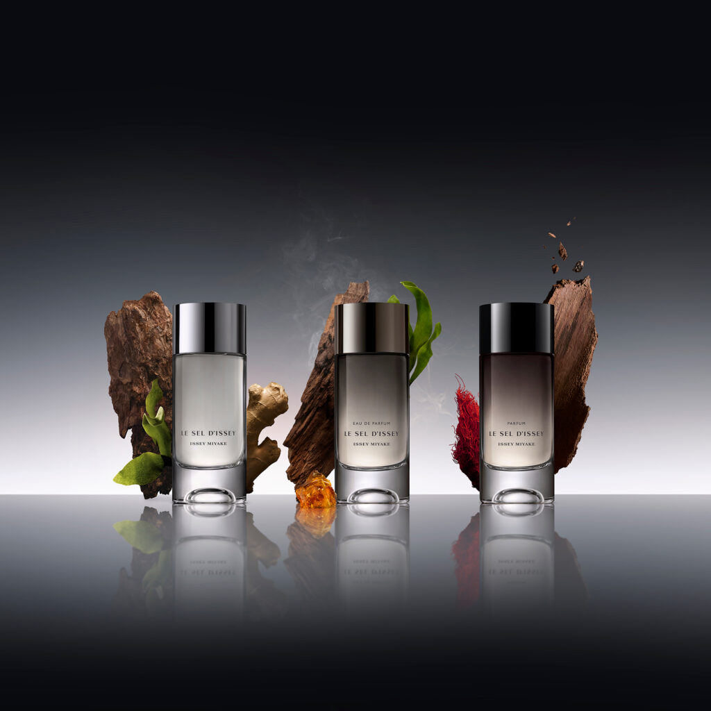 Le Sel d'Issey Parfum : l'intensité se lit d'abord dans le verre 60 IM SI PFM 2026 Still Digital visual CREATIVE PACKSHOT RANGE EDT EDP PFM RGB Web 2000X2000 300dpi