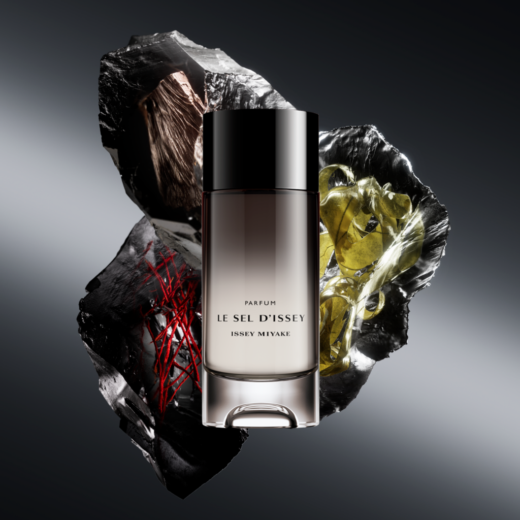 Le Sel d'Issey Parfum : l'intensité se lit d'abord dans le verre 87 IM SI PFM 2026 Still digital visual OLFACTORY PYRAMID 01 RGB Web 2000x2000 300dpi