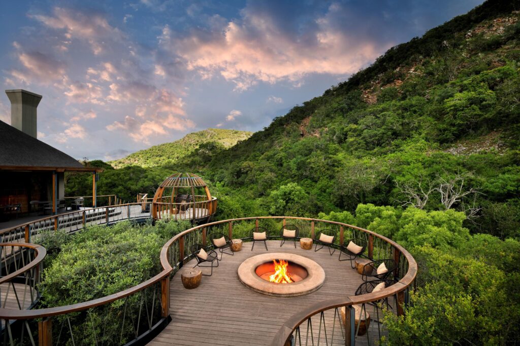 Le Cap, puis Shamwari : l'itinéraire City & Safari de Kerzner 71 Lodge Eagles Crag Firepit View