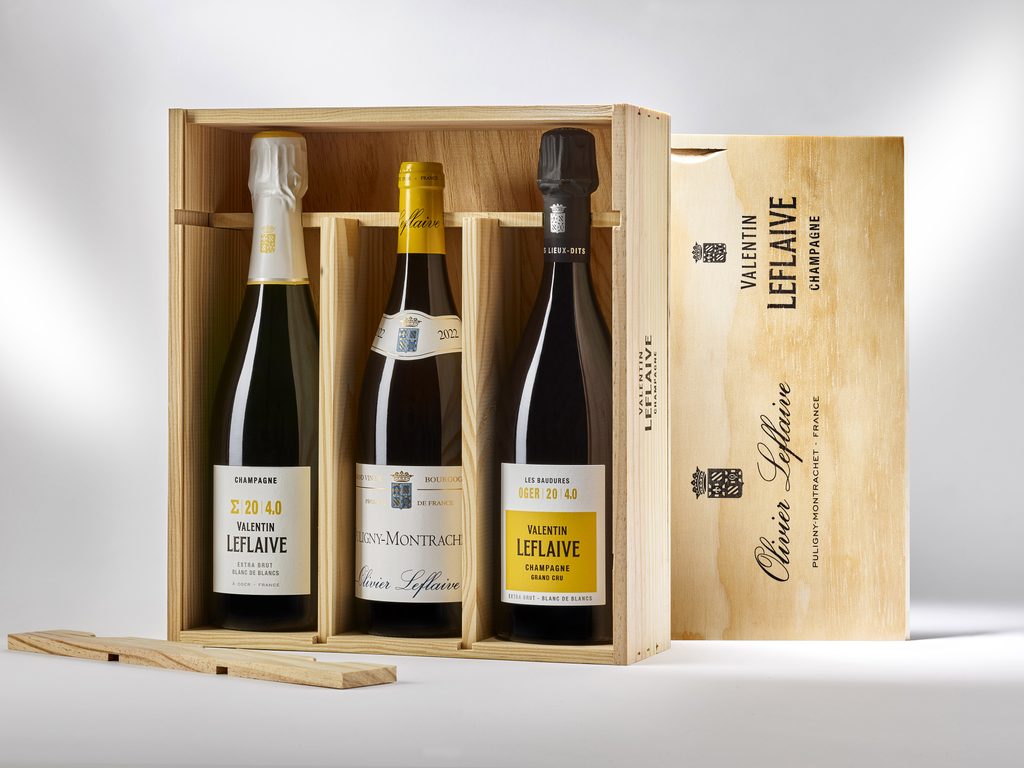 Coffret Leflaive : le chardonnay de Puligny-Montrachet à Oger 26 MAISONS LEFLAIVE coffret 2
