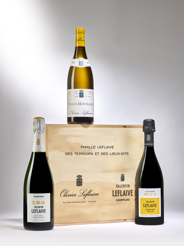 Coffret Leflaive : le chardonnay de Puligny-Montrachet à Oger 27 MAISONS LEFLAIVE coffret 3 768x1024 1