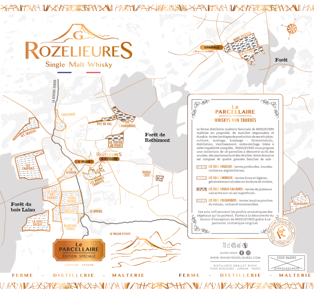 À Rozelieures, un whisky se distille aussi dans les sols volcaniques de Lorraine 92 ROZELIEURES CanisterParcellaire carte topo